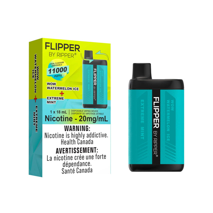 Flipper Disposable 11k Wow Watermelon Ice - Extreme Mint 20mg