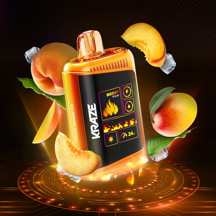 Kraze HD Mega Disposable Peach Mango Ice 20mg