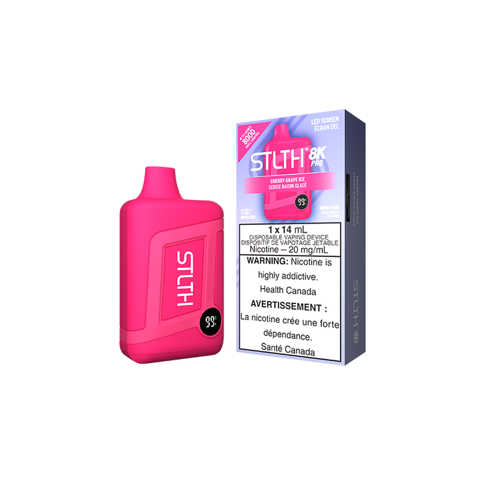STLTH 8K PRO Disposable - Cherry Grape Ice 20mg