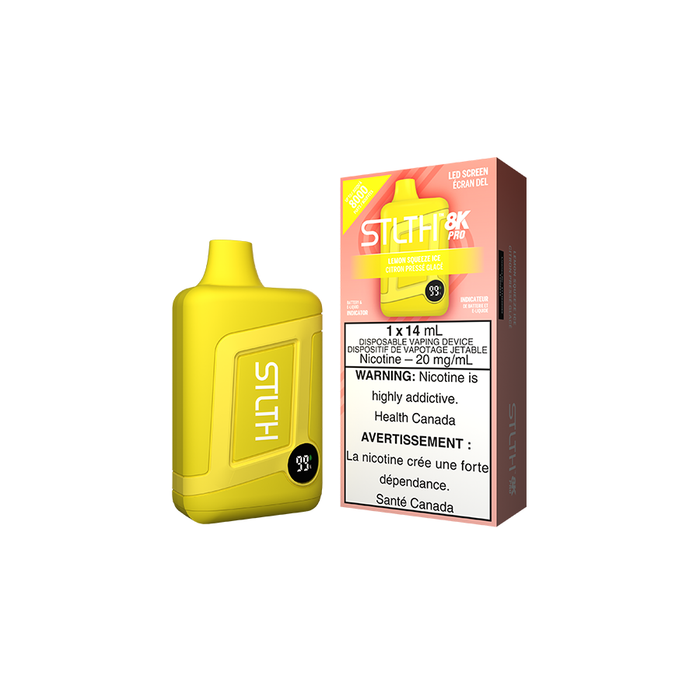 STLTH 8K PRO Disposable - Lemon Squeeze Ice 20mg