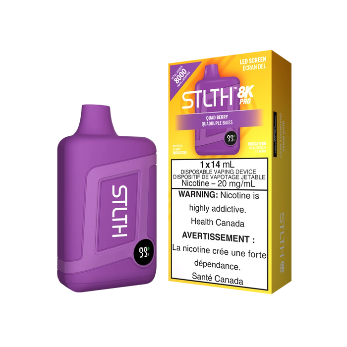STLTH 8K PRO Disposable - Quad Berry 20mg