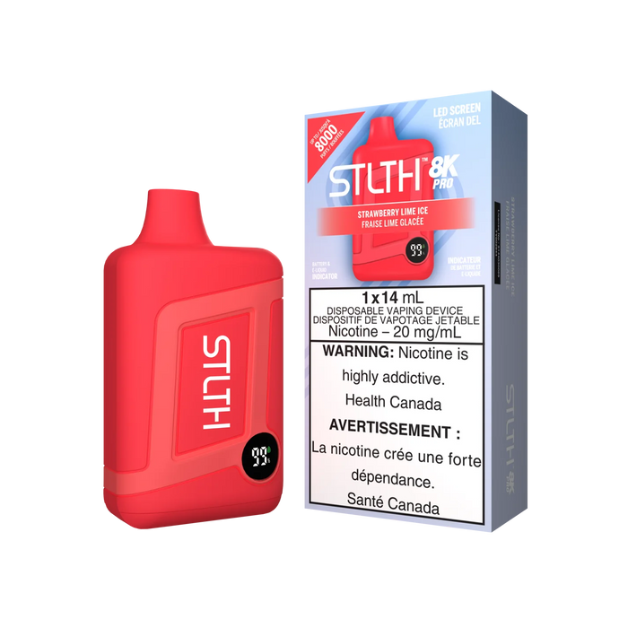 STLTH 8K PRO Disposable - Strawberry Lime Ice 20mg
