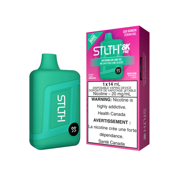 STLTH 8K PRO Disposable - Watermelon Lime Ice 20mg