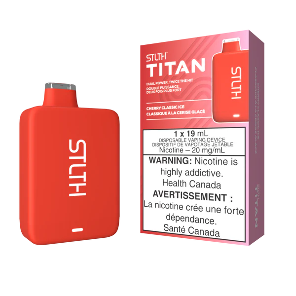 STLTH Titan 10K Disposable - Cherry Classic Ice 20mg