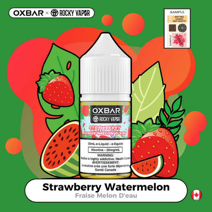 Rocky Vapor Oxbar E-liquids - Strawberry Watermelon 20mg 30ml
