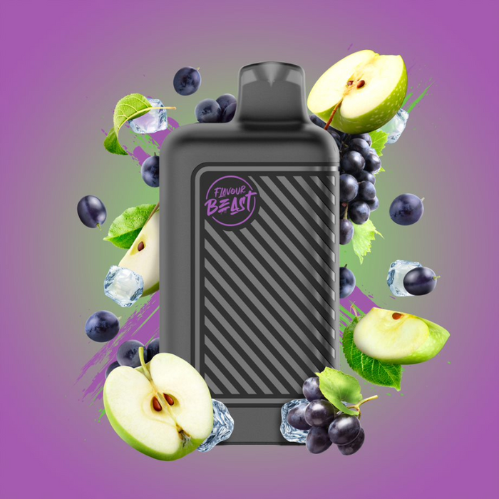 Flavour Beast Beast Mode 8K Disposable Grapplin Grape Sour Apple Iced 20mg