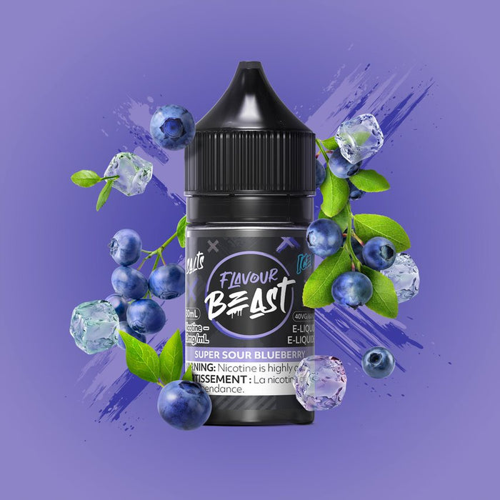 Flavour Beast Salt - Super Sour Blueberry Iced 30ml
