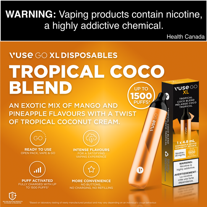 Vuse GO XL Disposable Tropical Coco Blend 20mg