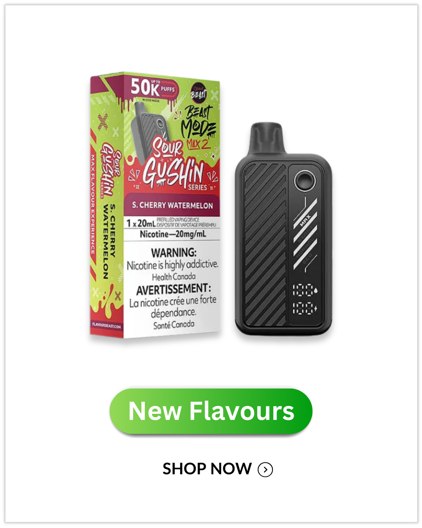 Flavour Beast Beast Mode Max 2 Sour Gushin' Series