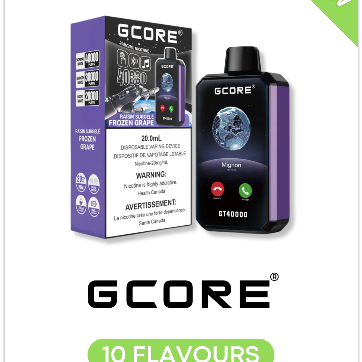 gcore dm7500 disposable vape GCORE GC6500 Disposable Vape 6500 Puffs 15ml main image 0