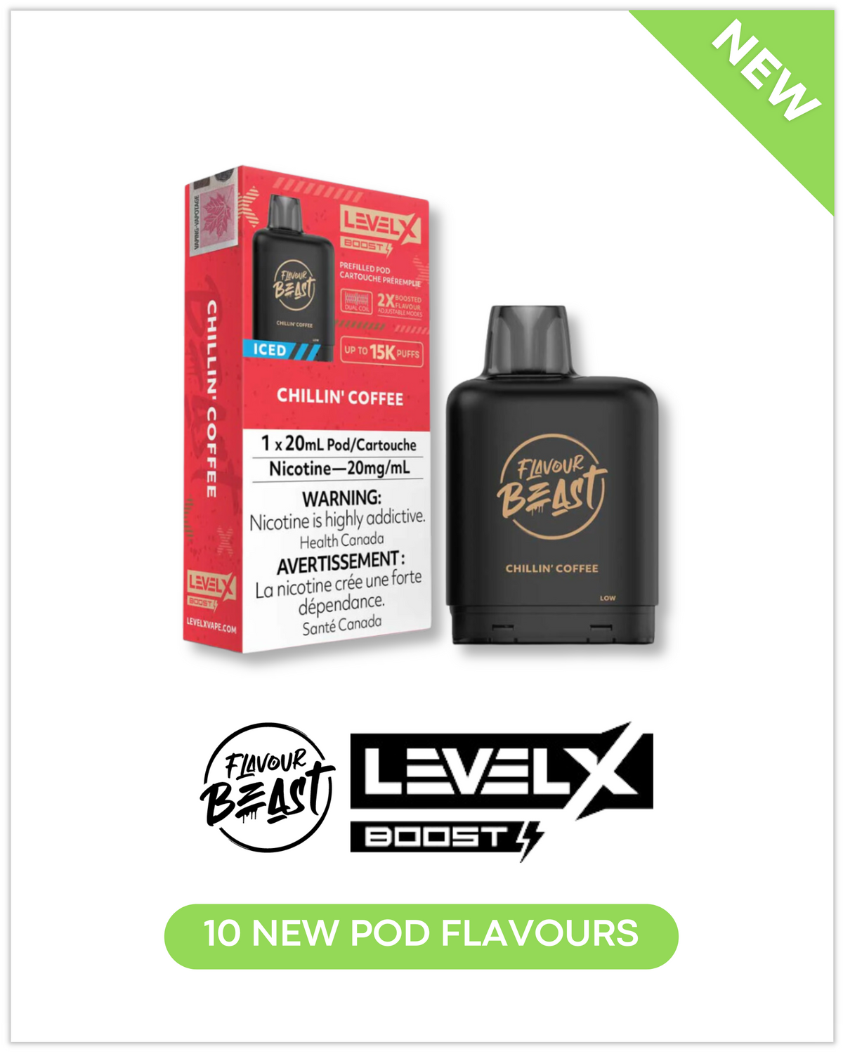 Level X Flavour Beast Boost Pods — Fat Panda Webstore
