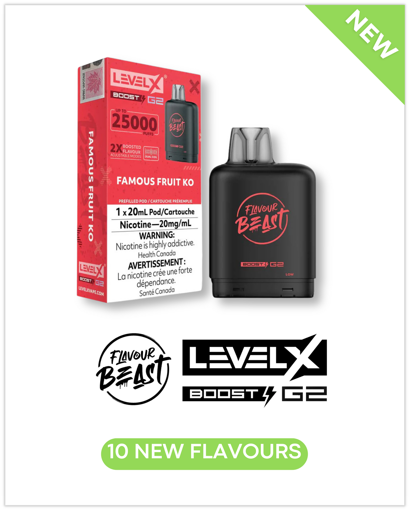 Flavour Beast Level X Boost G2 Pods