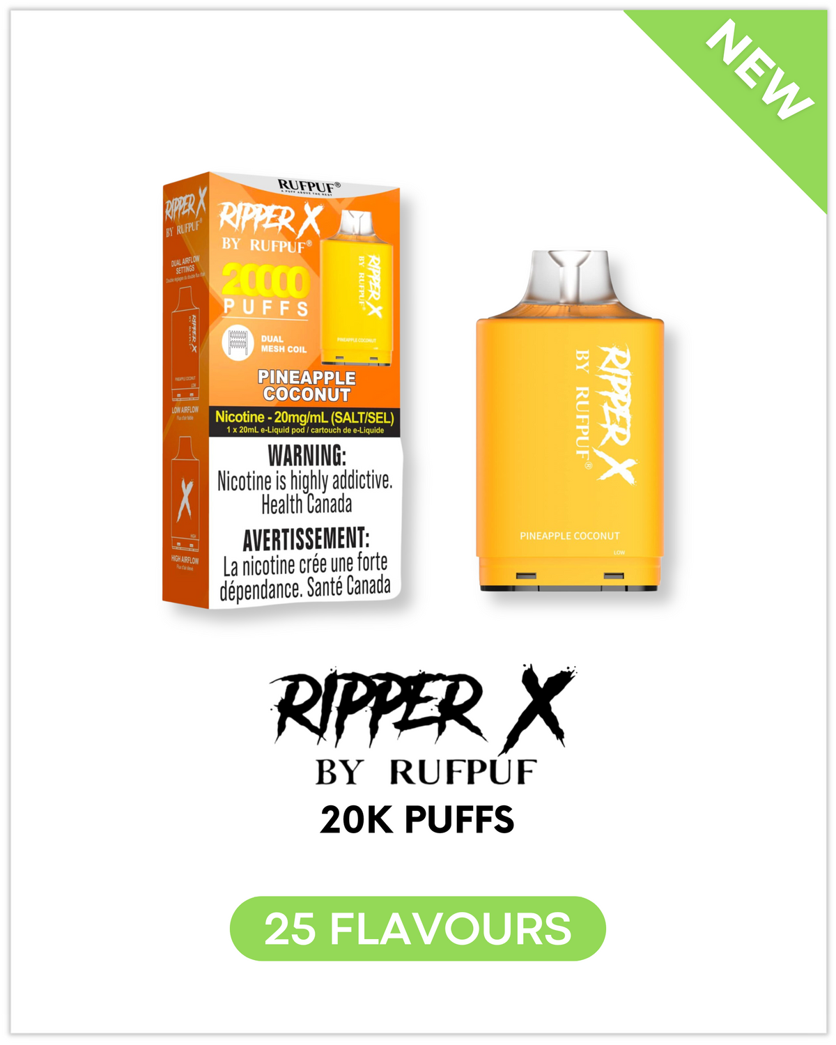 Red Ripper X Ruff Puff RIPPER X by RUFPUF 20K Pods — Fat Panda Webstore