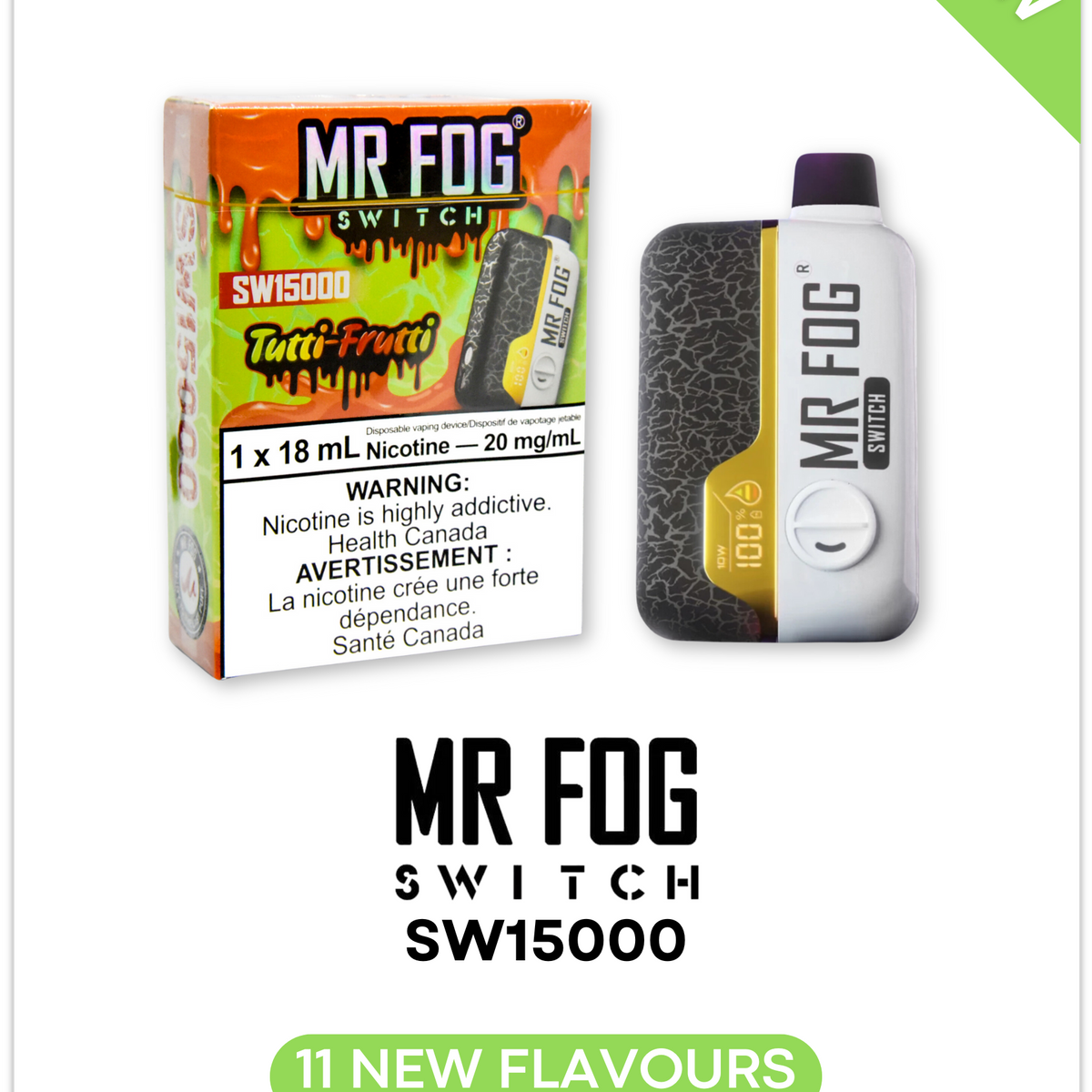 Mr Fog 15000 Puff Tutti Frutti By Mr Fog Switch SW15000 Disposable Toronto GTA Vaughan Ontario Canada Wicks & Wires Vape Shoppe 15000 Price Mr Fog 15000 Puff Tutti Frutti By Mr Fog Switch SW15000 Disposable Toronto GTA Vaughan Ontario Canada Wicks & Wires Vape Shoppe 15000 Price