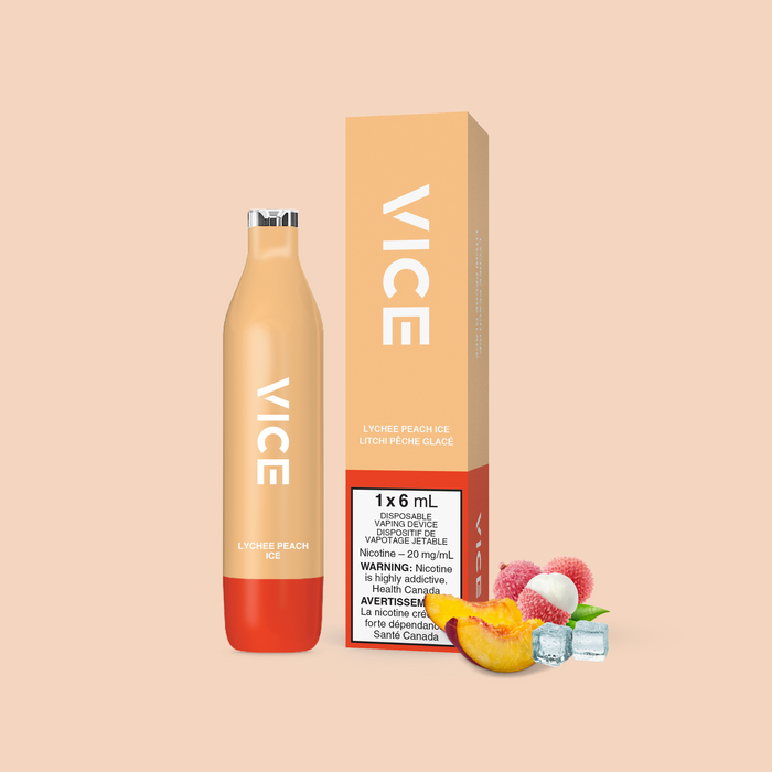 Vice 2500 Disposable - Lychee Peach Ice 20mg