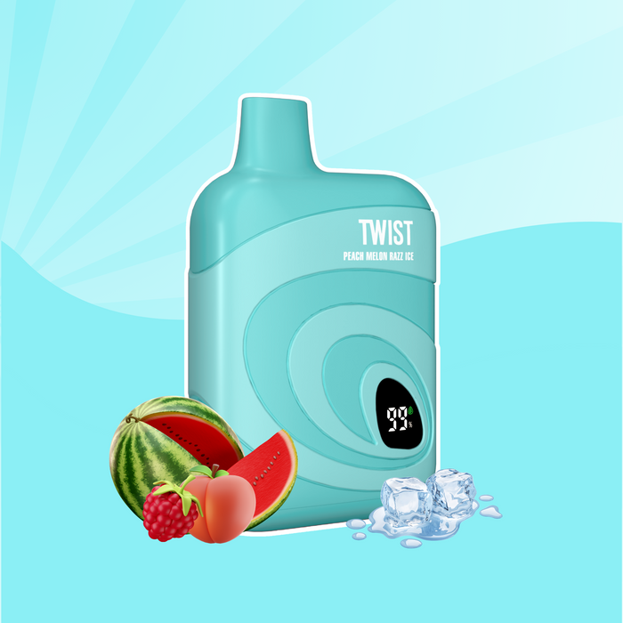 Vice Twist 8k Disposable - Peach Melon Razz Ice 20mg