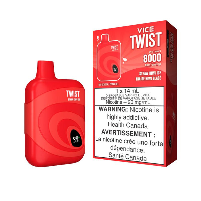 Vice Twist 8k Disposable - Straw Kiwi Ice 20mg