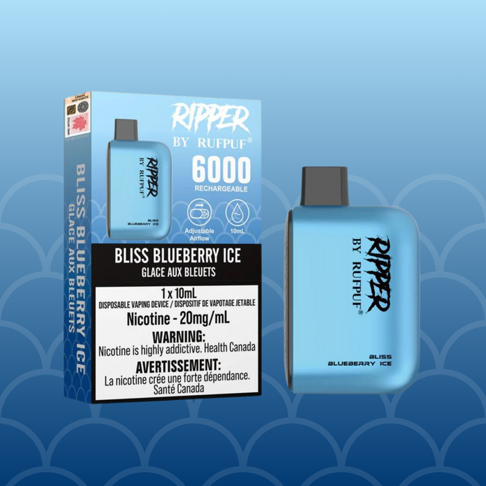 RIPPER by RUFPUF Disposable - Bliss Blueberry Ice 20mg