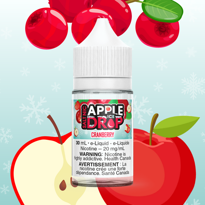 Apple Drop Ice Salt - Cranberry 30ml