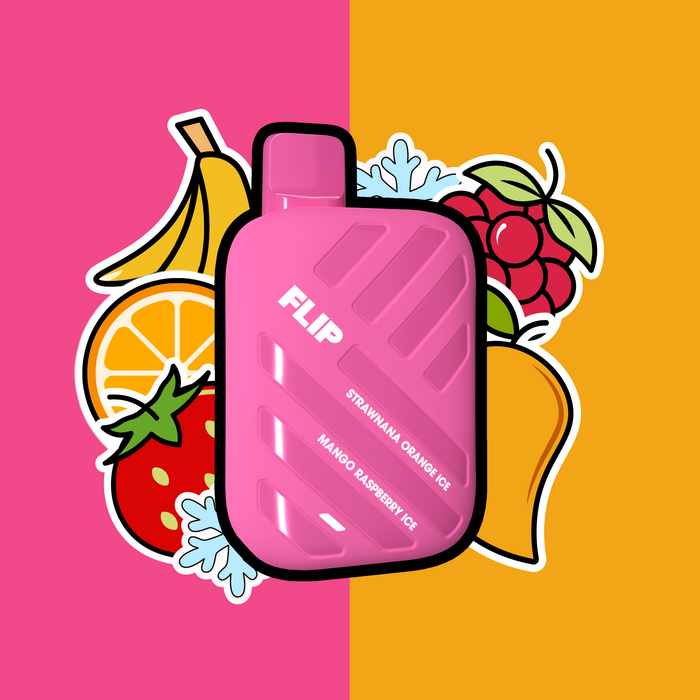 Flip Bar Disposable Straw Nana Orange Ice & Mango Raspberry Ice 20mg