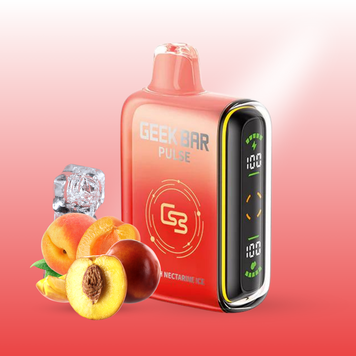 Geek Bar Pulse 9K Disposable Peach Nectarine Ice 20mg