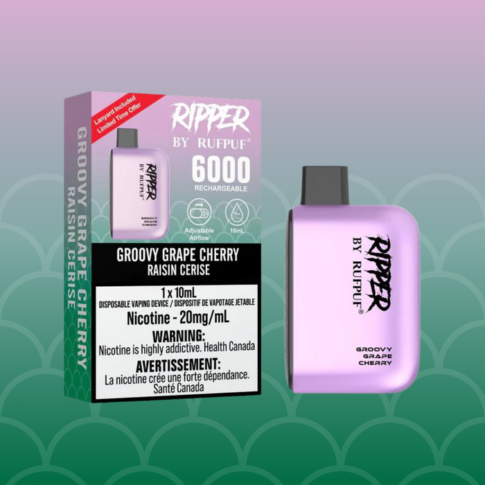 RIPPER by RUFPUF Disposable - Groovy Grape Cherry 20mg