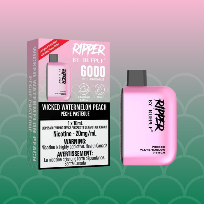RIPPER by RUFPUF Disposable - Wicked Watermelon Peach 20mg