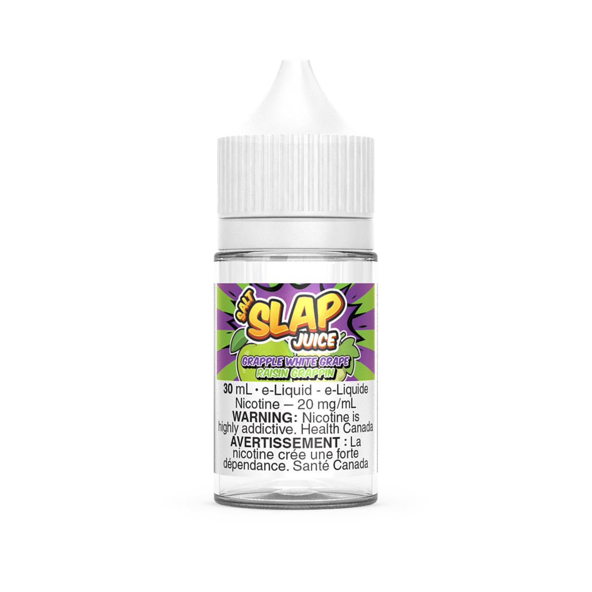 Slap Juice Salt Grapple White Grape 30ml 20mg — Fat Panda Webstore