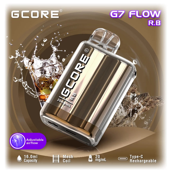 GCORE G7 Flow 7500 Disposable - RB 20mg
