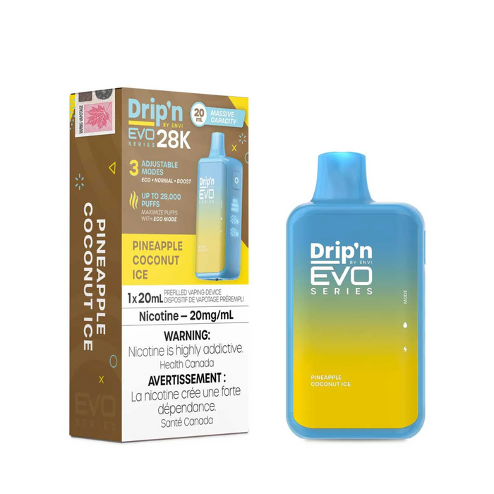 Drip'n by ENVI EVO Series 28K Disposable - Pineapple Coconut Ice 20mg