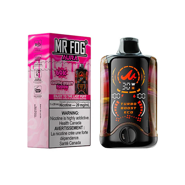 Mr. Fog Aura 60K Disposable - Exotic Berry Fusion 20mg Fat Panda Webstore Mr. Fog Aura 60K Disposable - Exotic Berry Fusion 20mg Fat Panda Webstore