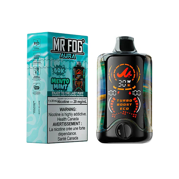 Mr. Fog Aura 60K Disposable - Mento Mint 20mg