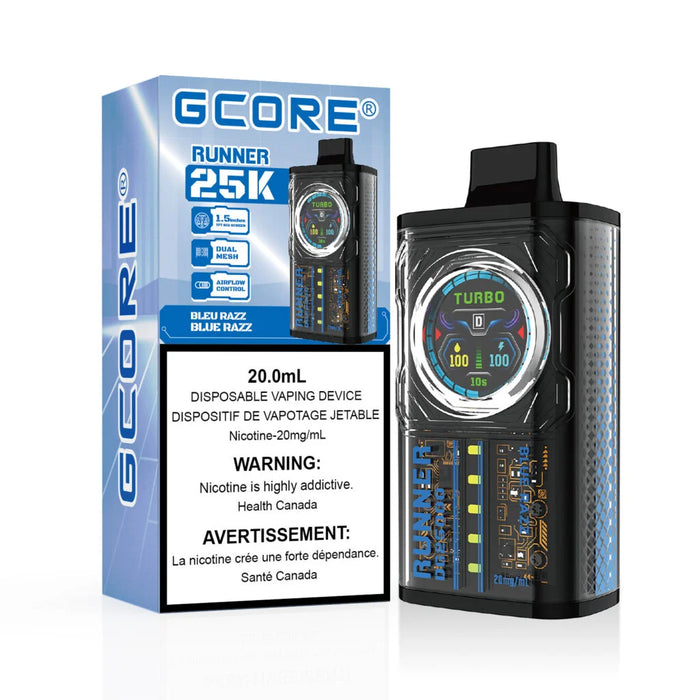 GCORE Runner 25K Disposable - Blue Razz 20mg