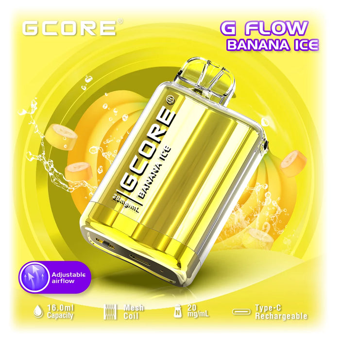 GCORE G7 Flow 7500 Disposable - Banana Ice 20mg