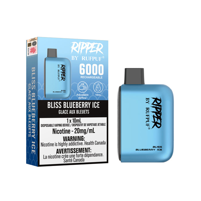 RIPPER by RUFPUF Disposable - Bliss Blueberry Ice 20mg