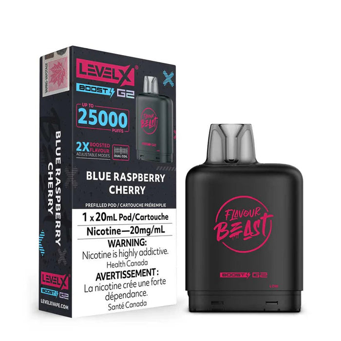 Level X Flavour Beast Boost G2 - Blue Raspberry Cherry 20mg