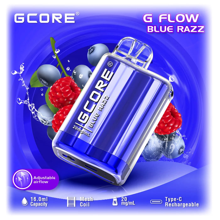 GCORE G7 Flow 7500 Disposable - Blue Razz 20mg
