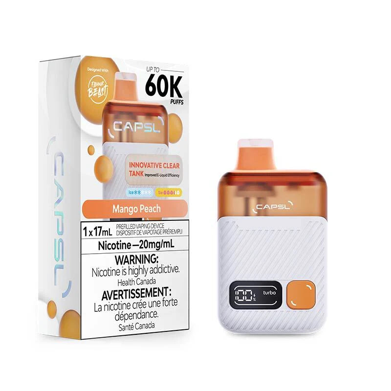CAPSL 60K Disposable - Mango Peach Ice  20mg