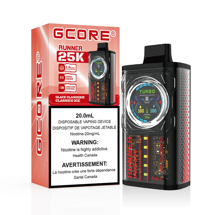 GCORE Runner 25K Disposable - Classico Ice 20mg