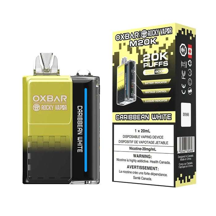 Rocky Vapor OXBAR M20K Disposable - Caribbean White 20mg