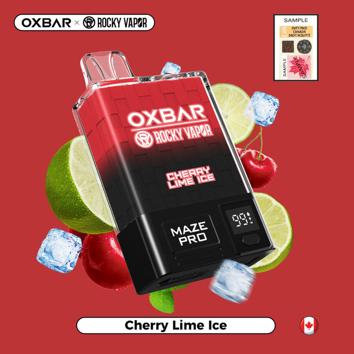 Rocky Vapor OXBAR Maze Pro 10K Disposable - Cherry Lime Ice 20mg