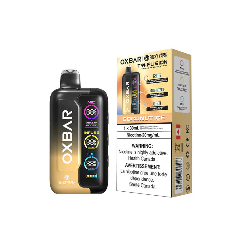Rocky Vapor OXBAR Tri Fusion Disposable - Coconut Ice 20mg