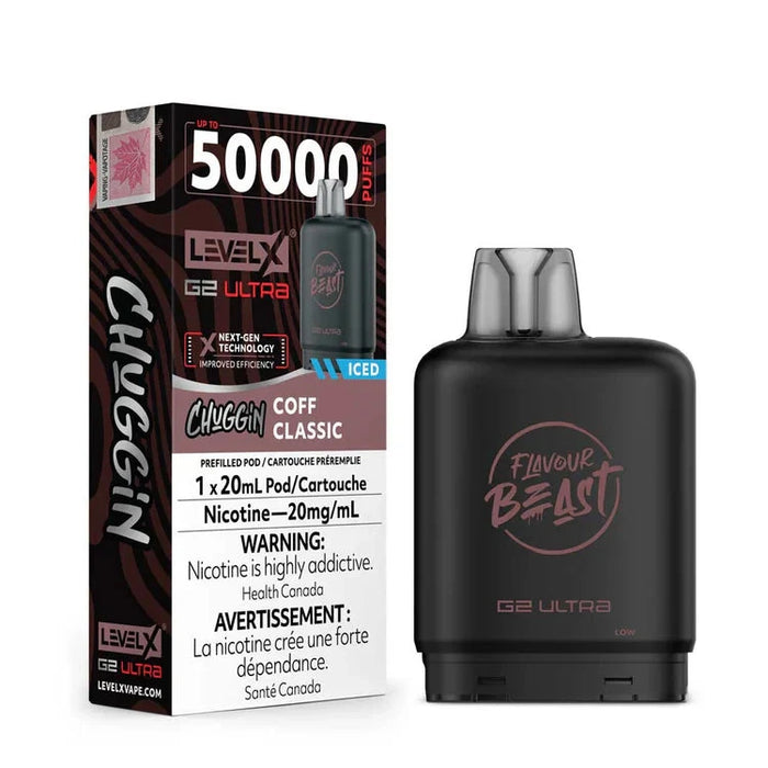 Level X Flavour Beast G2 Ultra - Chuggin' Coff Classic Iced 20mg