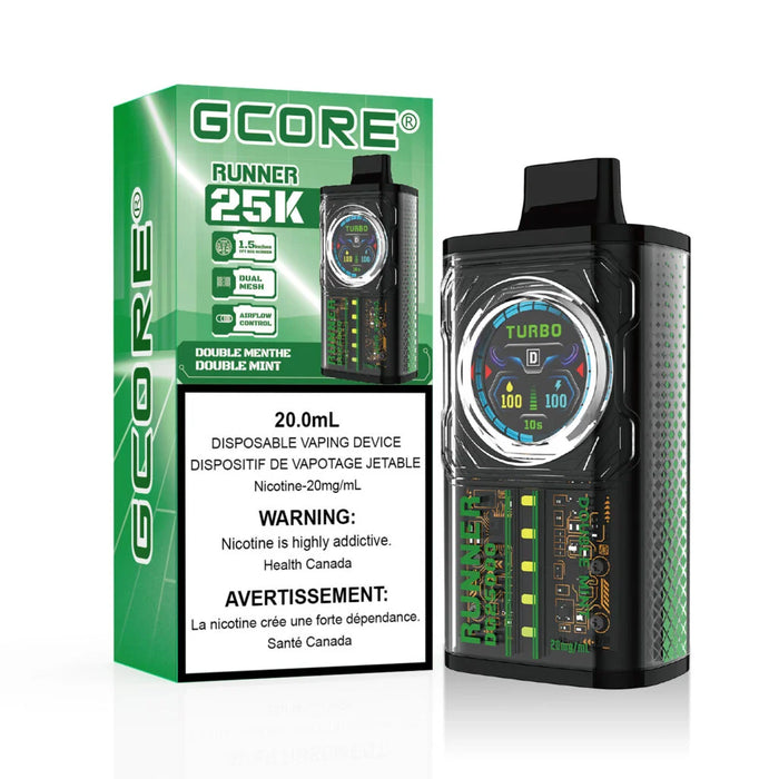 GCORE Runner 25K Disposable - Double Mint 20mg