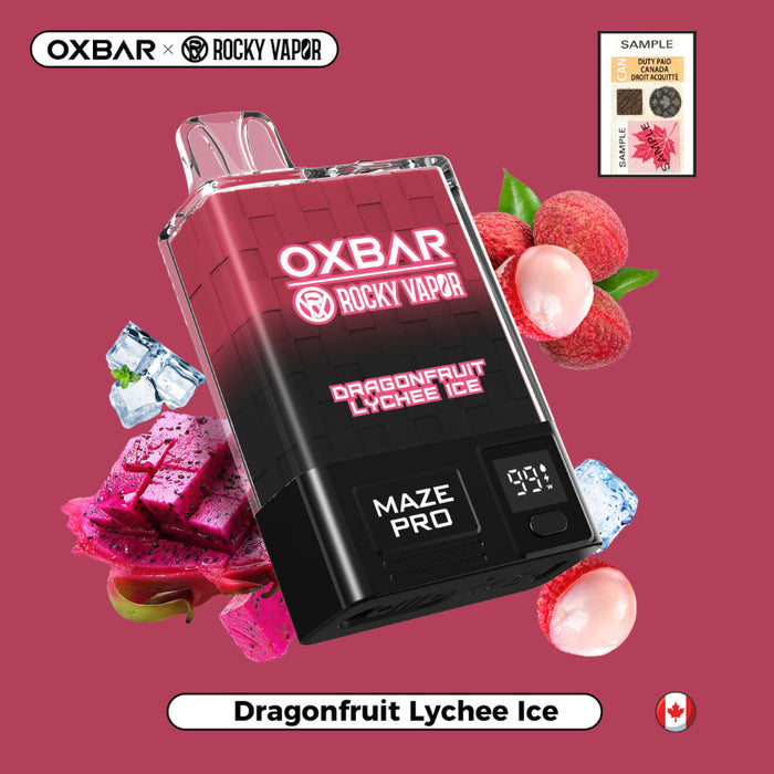 Rocky Vapor OXBAR Maze Pro 10K Disposable - Dragon Fruit Lychee Ice 20mg