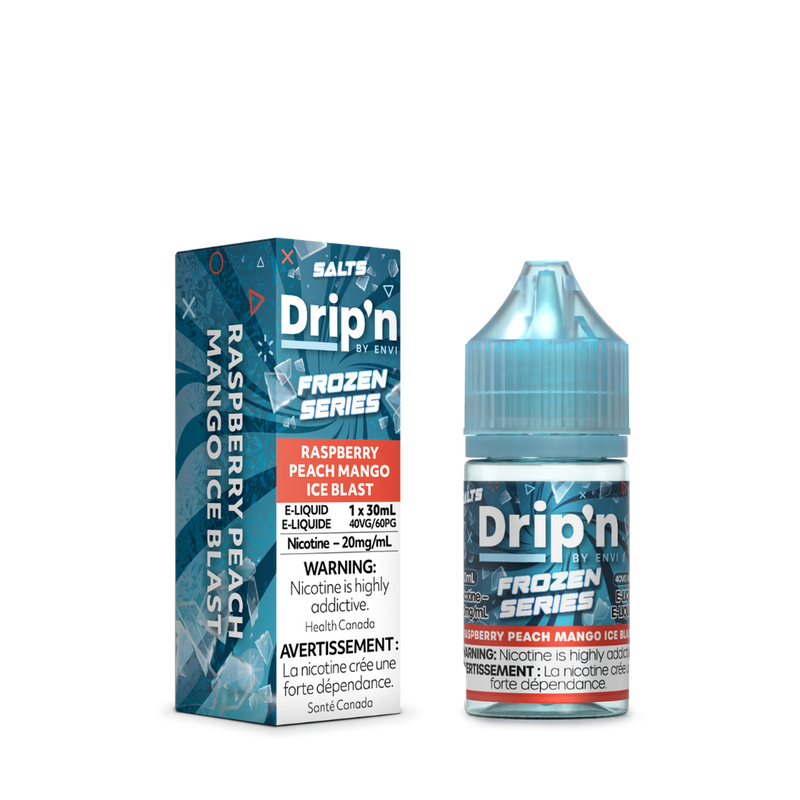 Drip'n by Envi Frozen Salt - Raspberry Peach Mango Ice Blast 30ml