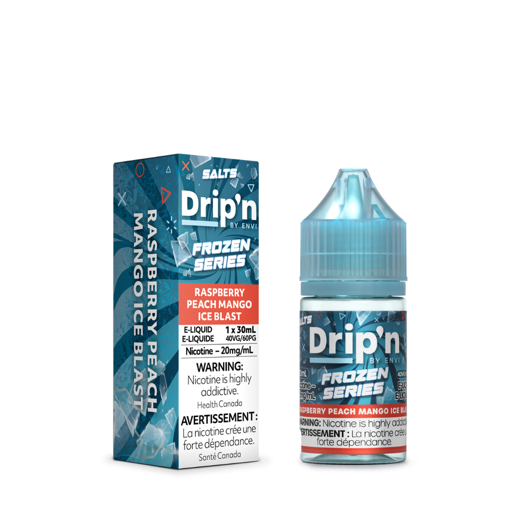 Drip'n by Envi Frozen Salt - Raspberry Peach Mango Ice Blast 30ml — Fat ...