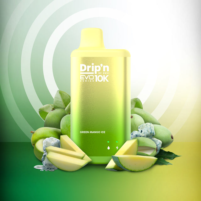 Drip'n by ENVI EVO Series 10k Disposable - Green Mango Ice 20mg