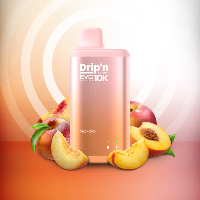 Drip'n by ENVI EVO Series 10k Disposable - Peach Zing 20mg