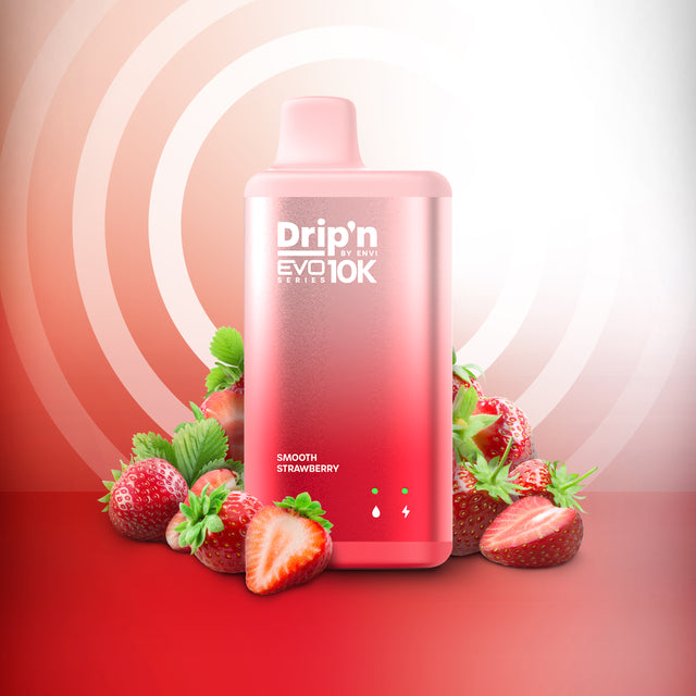 Drip'n by ENVI EVO Series 10k Disposable - Smooth Strawberry 20mg